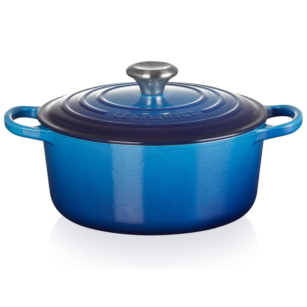 Le Creuset Signature Braadpan 24cm azure